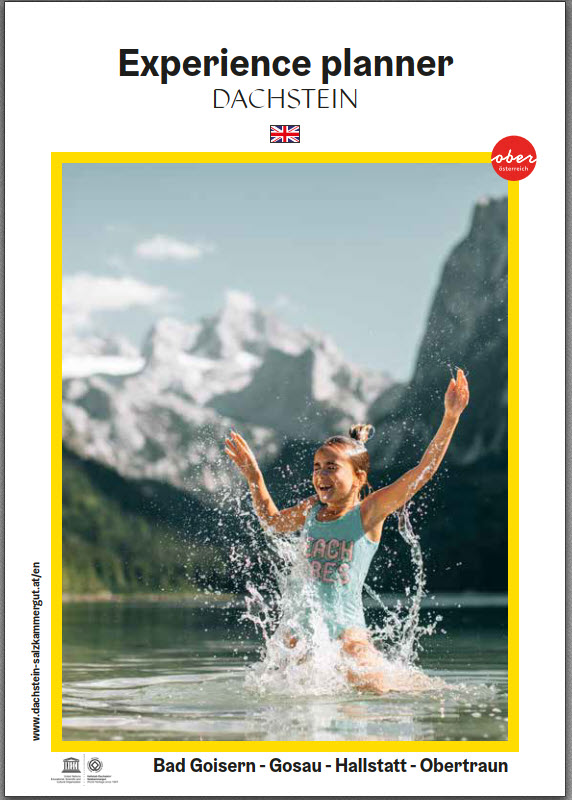 Die Titelseite vom Erlebnisplaner Dachstein 