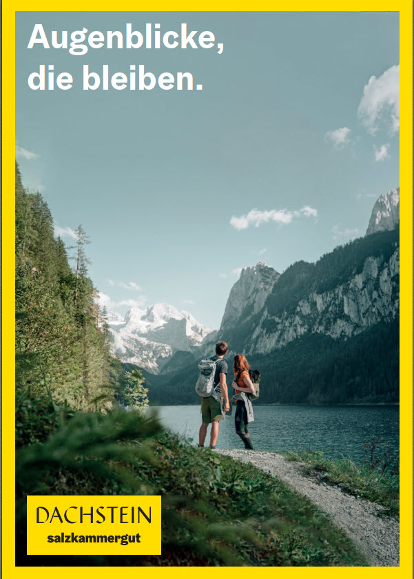 Die Titelseite der Imagebroschüre Dachstein 