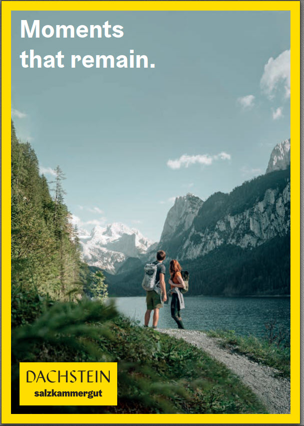 Die Titelseite der Imagebroschüre Dachstein
